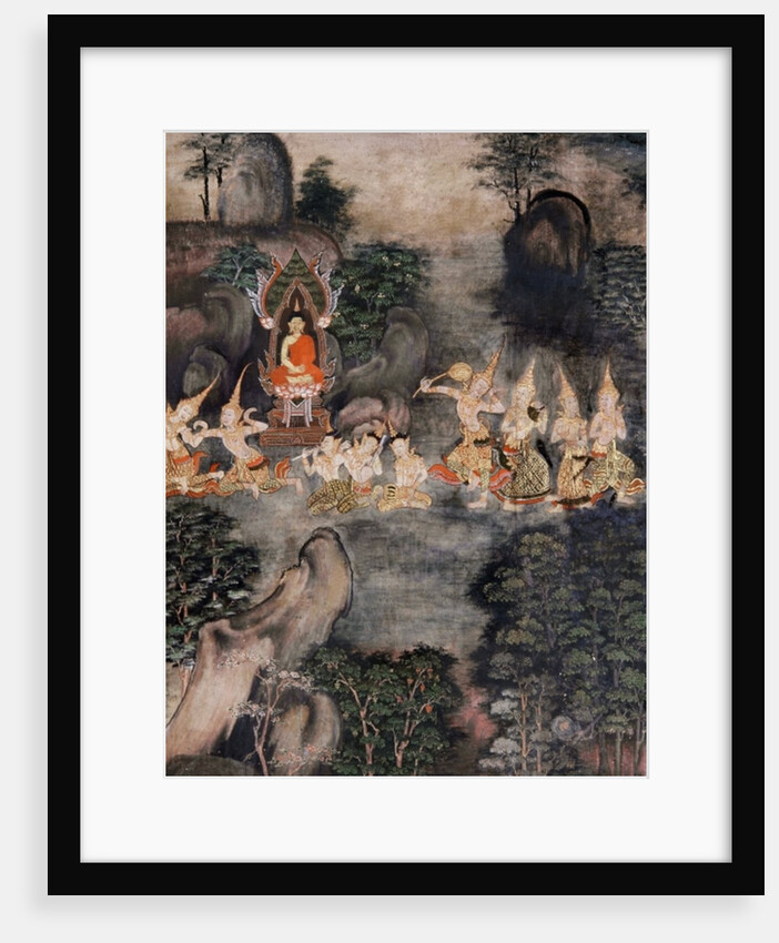 Temptation of Buddha by School Thai