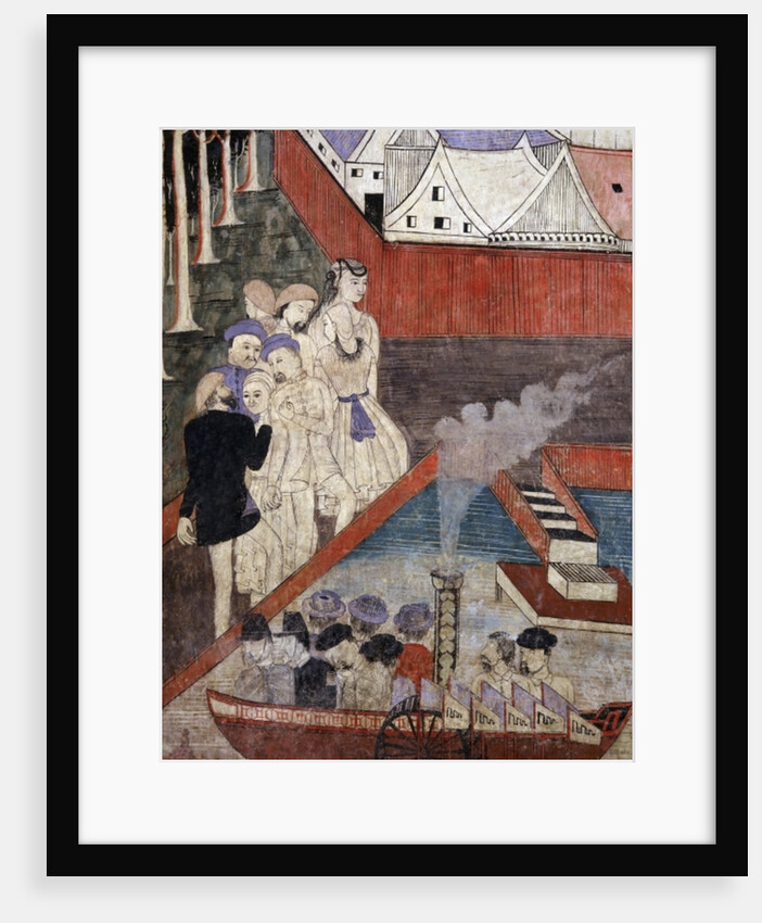 Foreign traders and Chinese merchants by Thai School