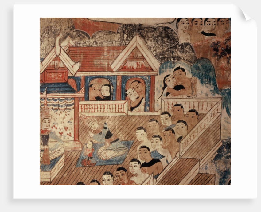 Detail of mural by Thai School