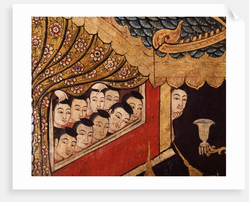 Detail from a mural at Wat Phra Singh by Thai School