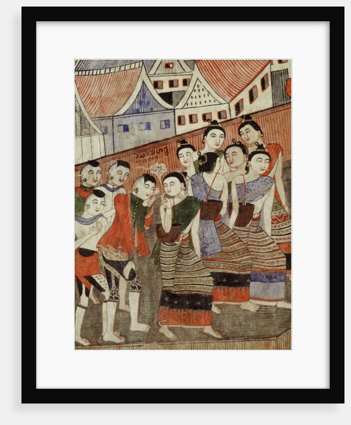 Lovers smoking by Thai School