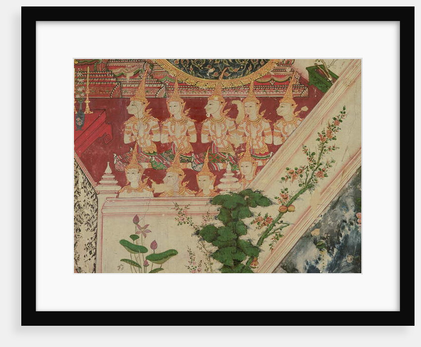 Supernatural beings in adoration, Wat Suwannaram, Thonburi, 1831 by Thai School