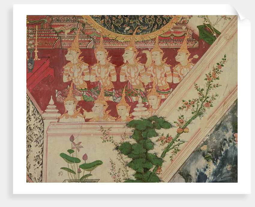 Supernatural beings in adoration, Wat Suwannaram, Thonburi, 1831 by Thai School