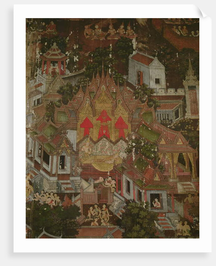 Birth of a Prince, Wat Suthat, Bangkok by Thai School