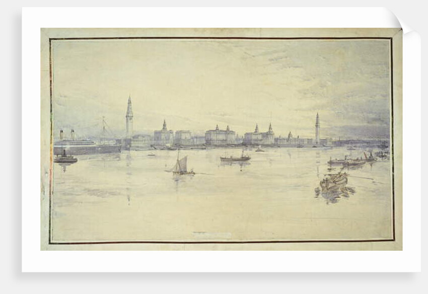 Project for Liverpool Waterfront by Harold Chalton Bradshaw