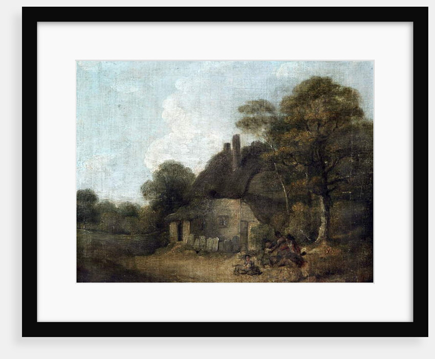 Country Cottage with Figures by William Redmore Bigg