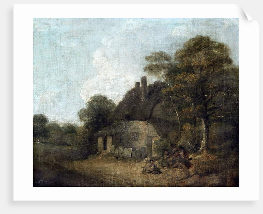 Country Cottage with Figures by William Redmore Bigg