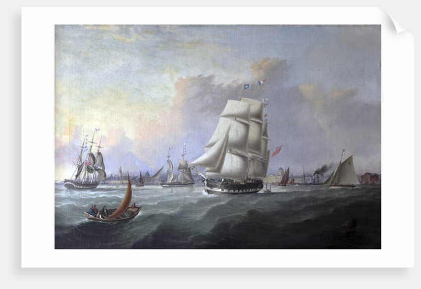 The Port of Liverpool: In the Foreground the Ship 'John Campbell', Owner Isaac Bold by Joseph Heard