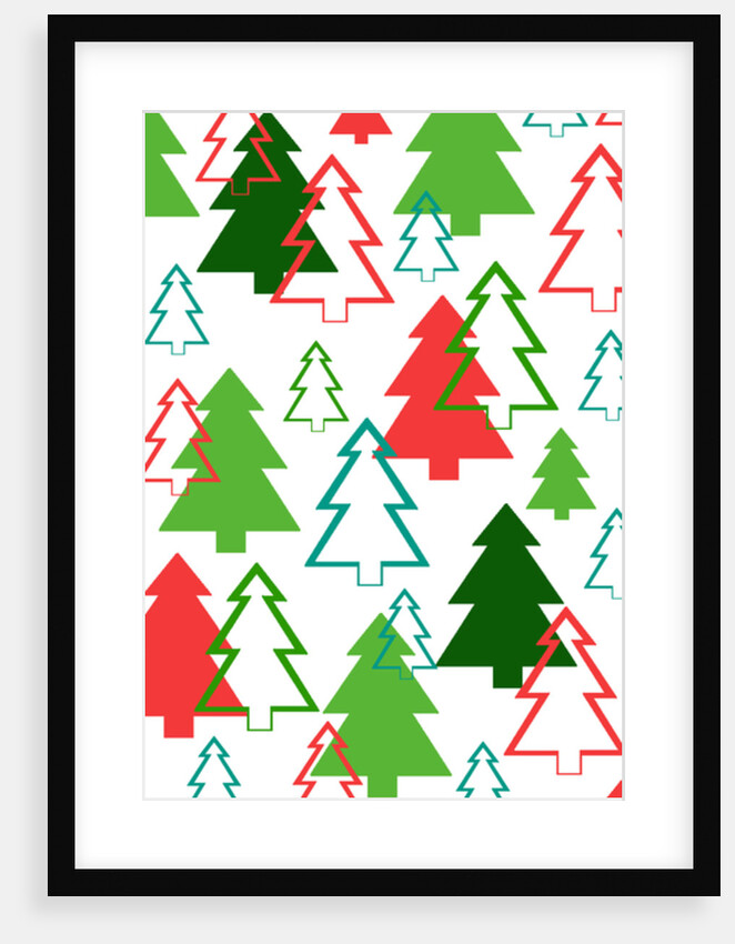 Overlaid Christmas Trees, 2017 by Louisa Hereford