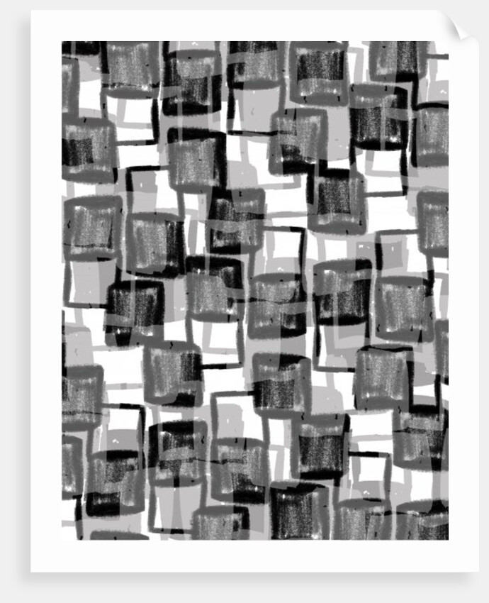 Monochrome Squares by Louisa Hereford