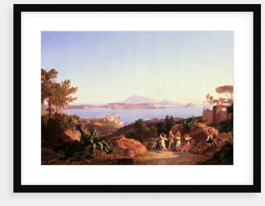 View of the Gulf of Pozzuoli with Mount Solfatara, c.1830 by Carl Wilhelm Goetzloff