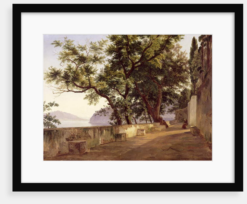 Garden of the Capuchin Friars, near Sorrento, 1827 by Carl Wilhelm Goetzloff