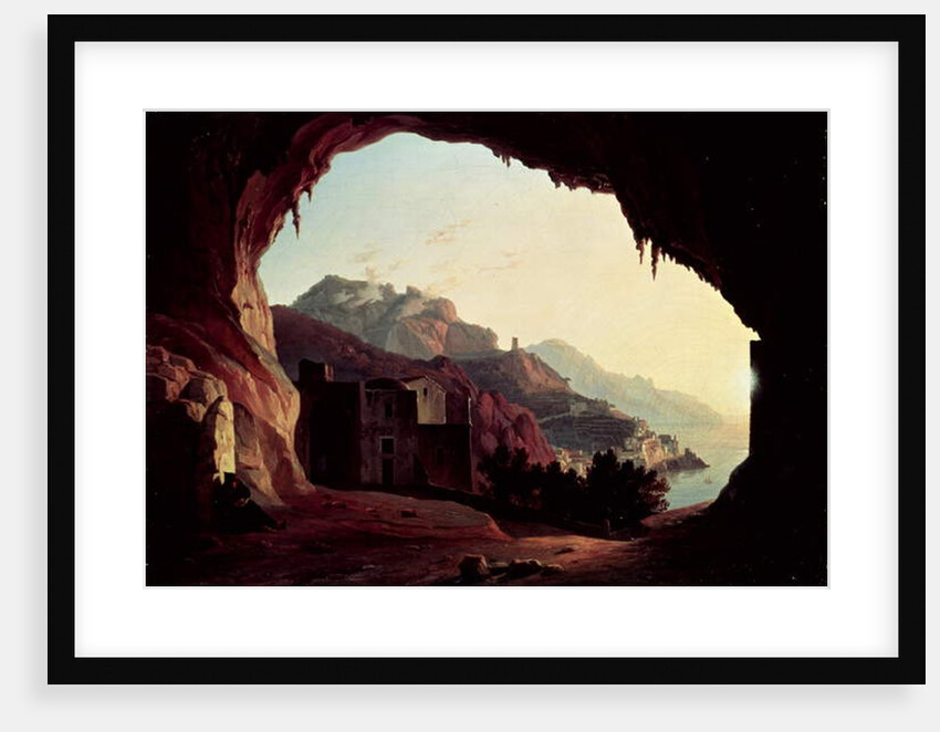Grotto near Amalfi, c.1828 by Carl Wilhelm Goetzloff