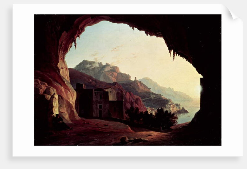 Grotto near Amalfi, c.1828 by Carl Wilhelm Goetzloff