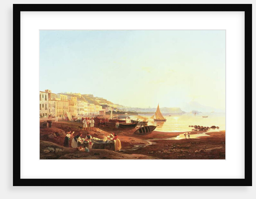 Mergellina Harbour, c.1831 by Carl Wilhelm Goetzloff