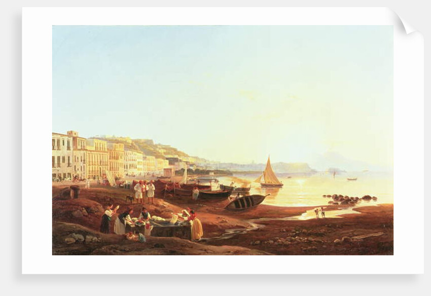 Mergellina Harbour, c.1831 by Carl Wilhelm Goetzloff
