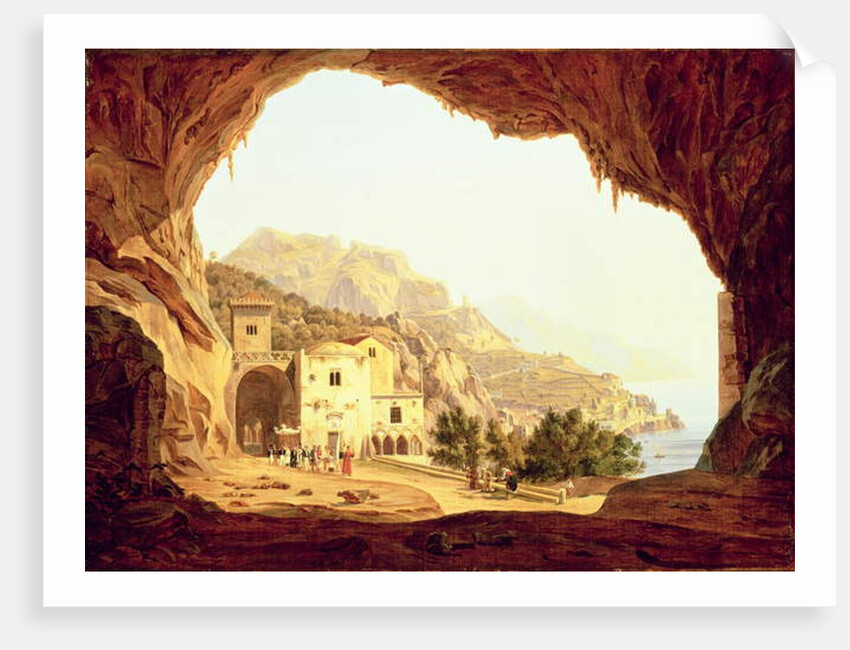 View from a Grotto over the Amalfi Coast, c.1842 by Carl Wilhelm Goetzloff