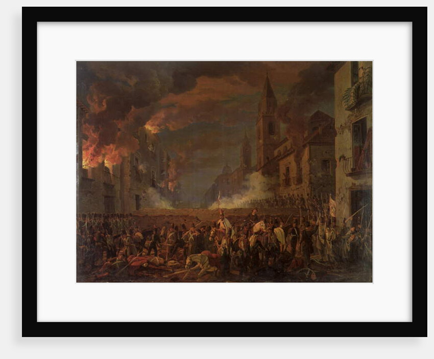 The Capture of Catania by the 4th Bern Regiment in the Night of 5th-6th April, 1849 by Carl Wilhelm Goetzloff