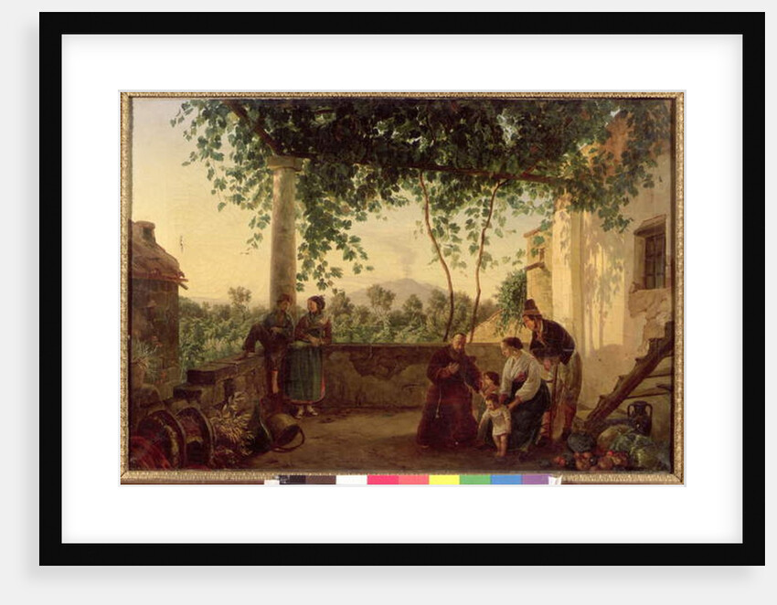 Terrace of a House near Naples with a View of Mount Vesuvius, 1833 by Carl Wilhelm Goetzloff