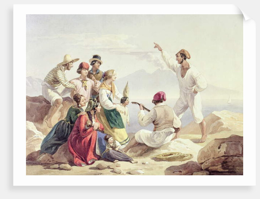 Group Wearing Neapolitan Costume, c.1827 by Carl Wilhelm Goetzloff