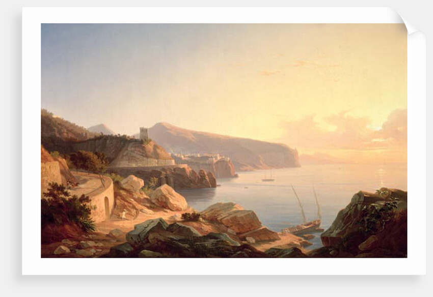 The Gulf of Sorrento, near Vico, c.1855 by Carl Wilhelm Goetzloff