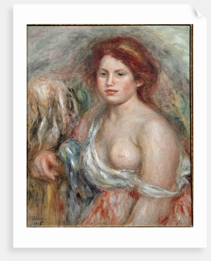 Portrait of a painter's model, 1916 by Pierre Auguste Renoir