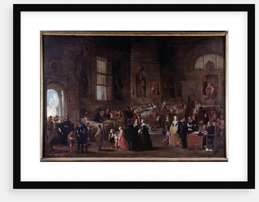 Works of mercy: to visit the sick by Cornelis de Wael
