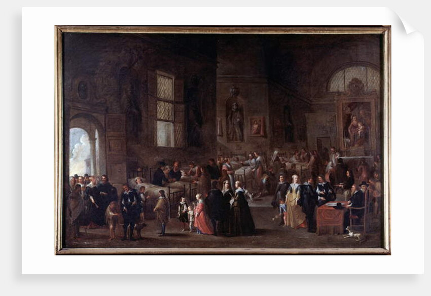 Works of mercy: to visit the sick by Cornelis de Wael