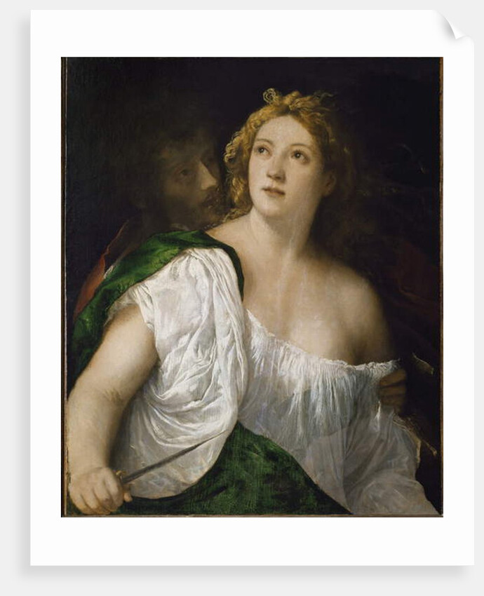 Lucrece and Tarquin by Titian