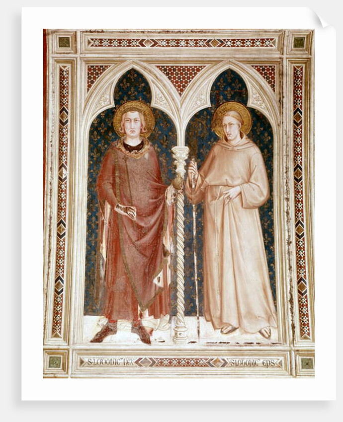 St. Louis IX and St. Louis of Anjou by Simone Martini