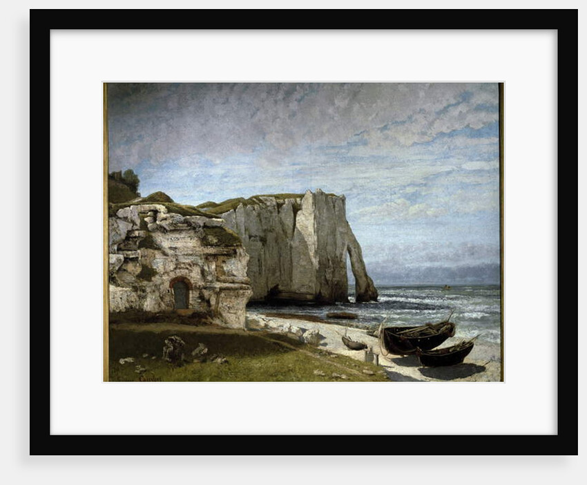 The cliffs of Etretat after the storm by Gustave Courbet