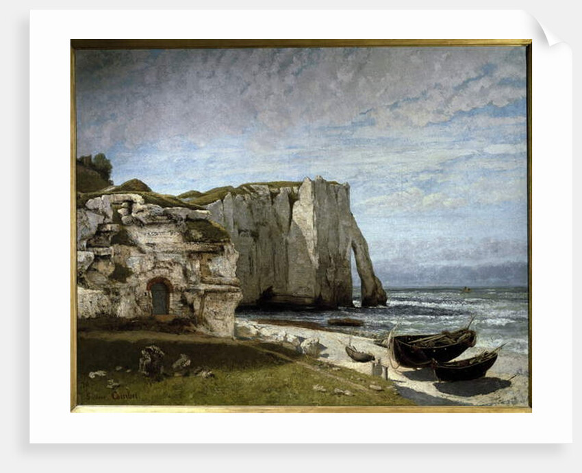 The cliffs of Etretat after the storm by Gustave Courbet