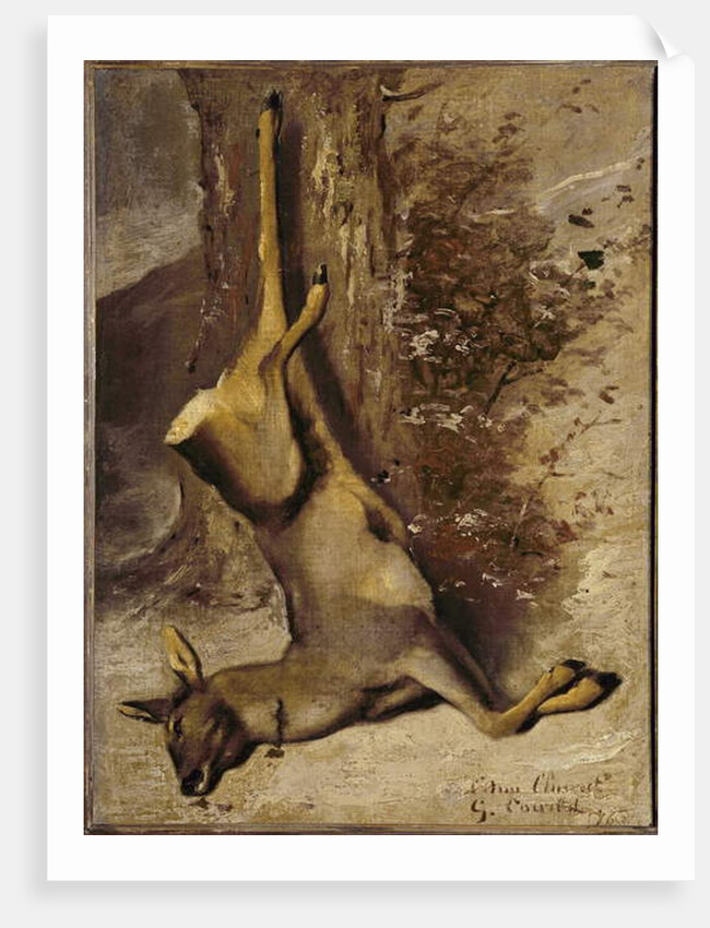 The deer, 1876 by Gustave Courbet