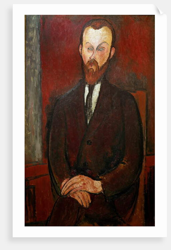Count Wielhorski. 1916. by Amedeo Modigliani