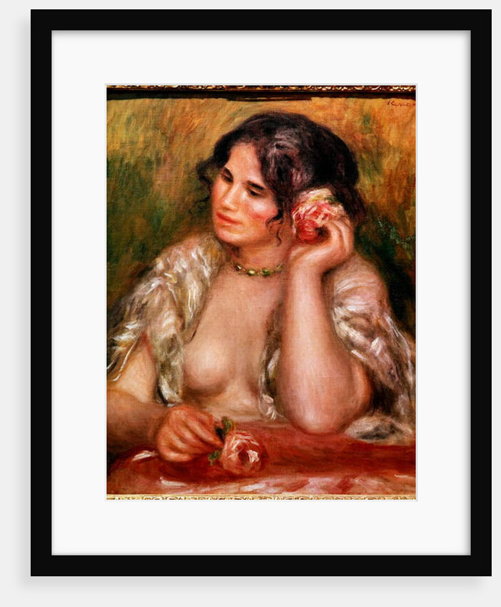 Gabrielle has the rose by Pierre Auguste Renoir