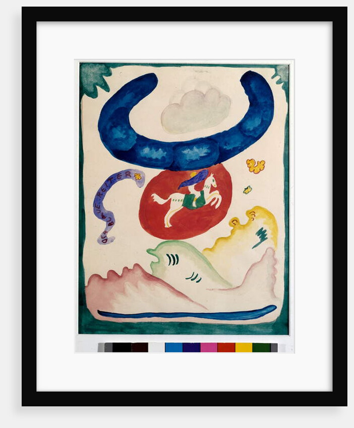 Cover project for the almanac of The Blue Rider, 1911 by Wassily Kandinsky