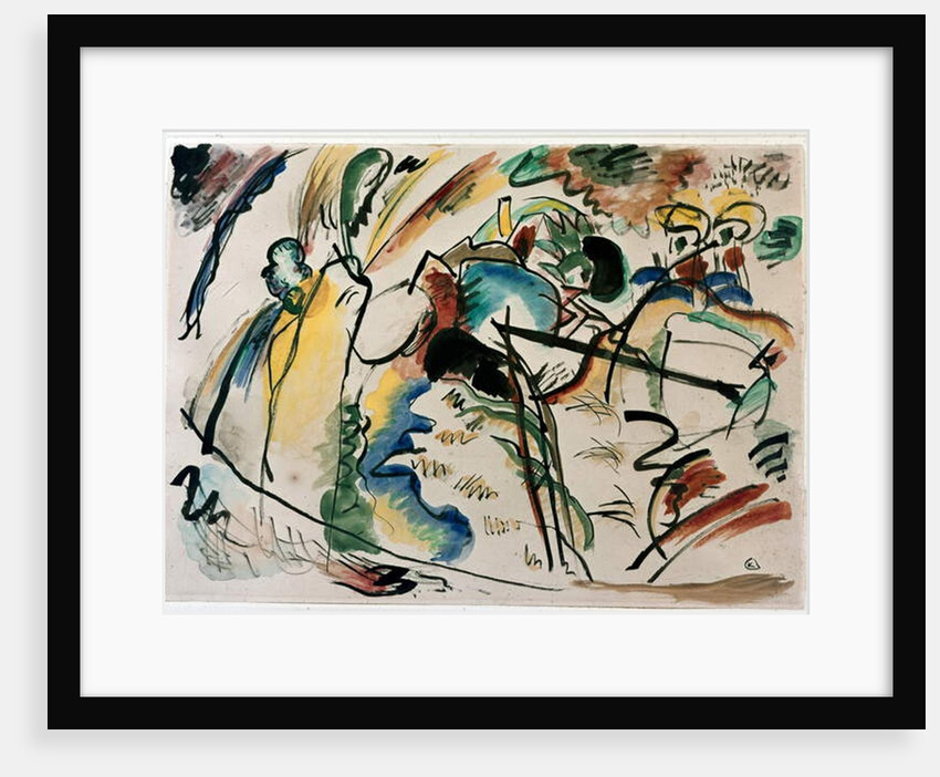 Study for painting with white form. 1913 by Wassily Kandinsky