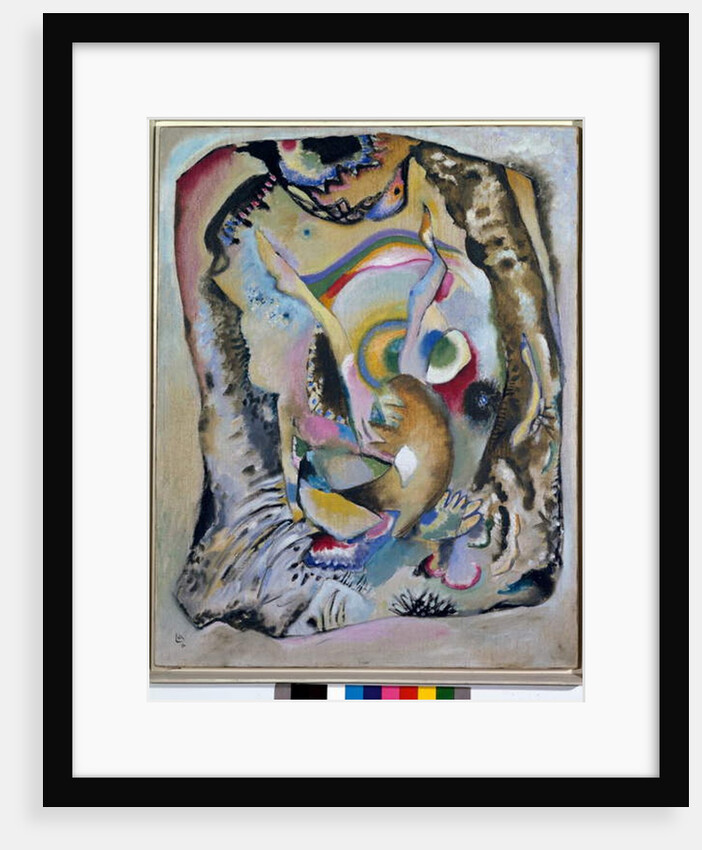 Painting on clear background, 1916 by Wassily Kandinsky