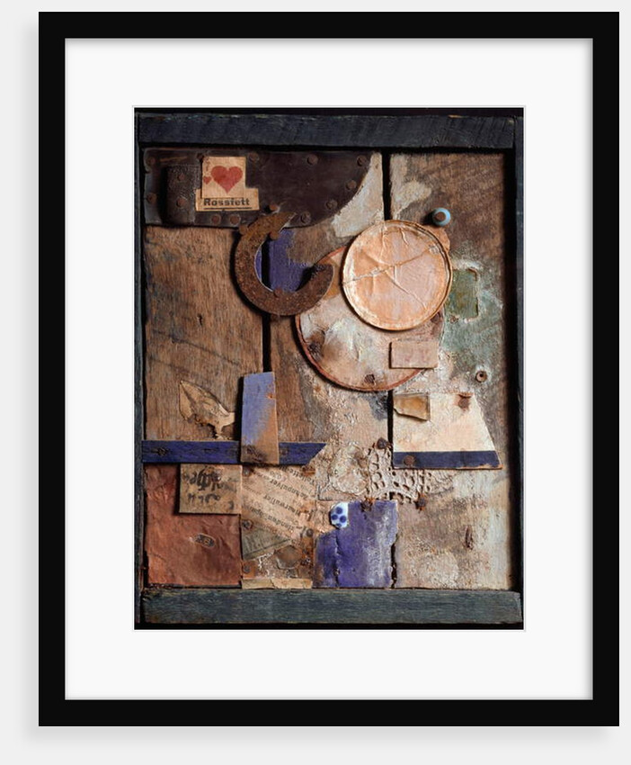 Merzbild Rossfett Assembly of Wood and Painting by Kurt Schwitters 1918-1919 Geneva, Museum of Art and History by Kurt Schwitters