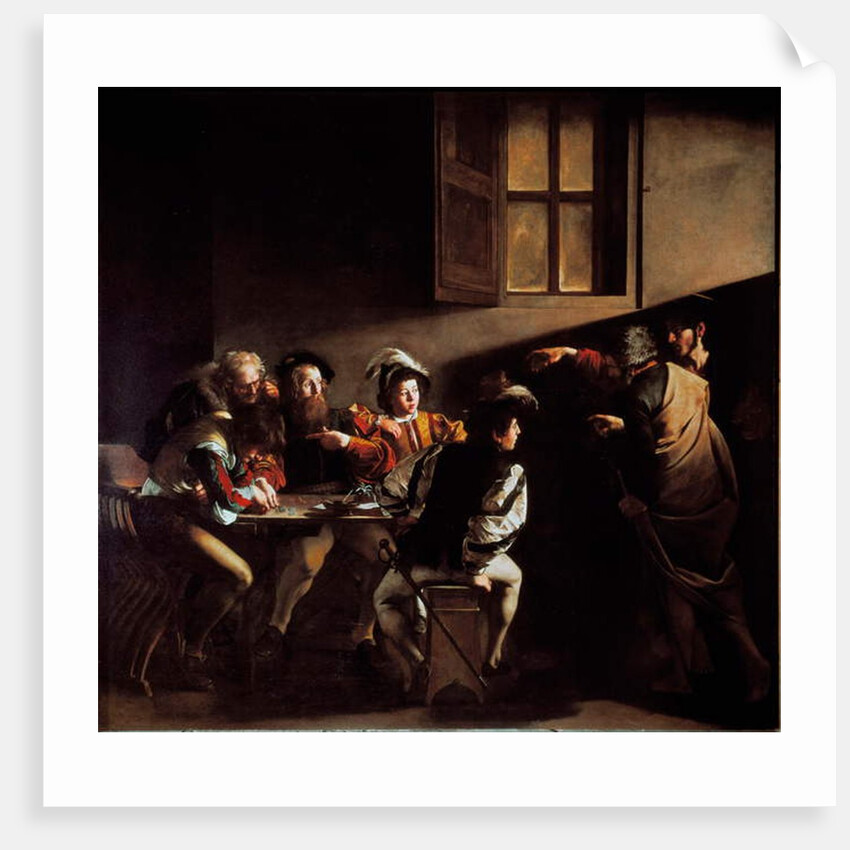The Calling of Saint Matthew by Michelangelo Merisi da Caravaggio
