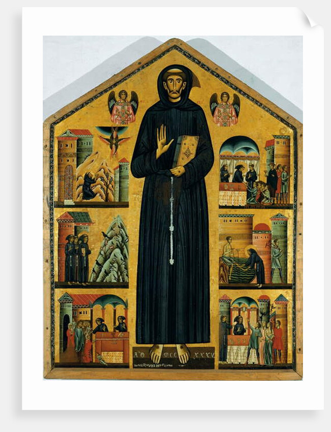 Life of St. Francis of Assisi. 1235 by Bonaventura Berlinghieri