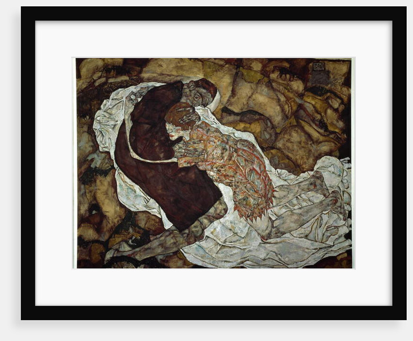 Woman and death, 1915 by Egon Schiele