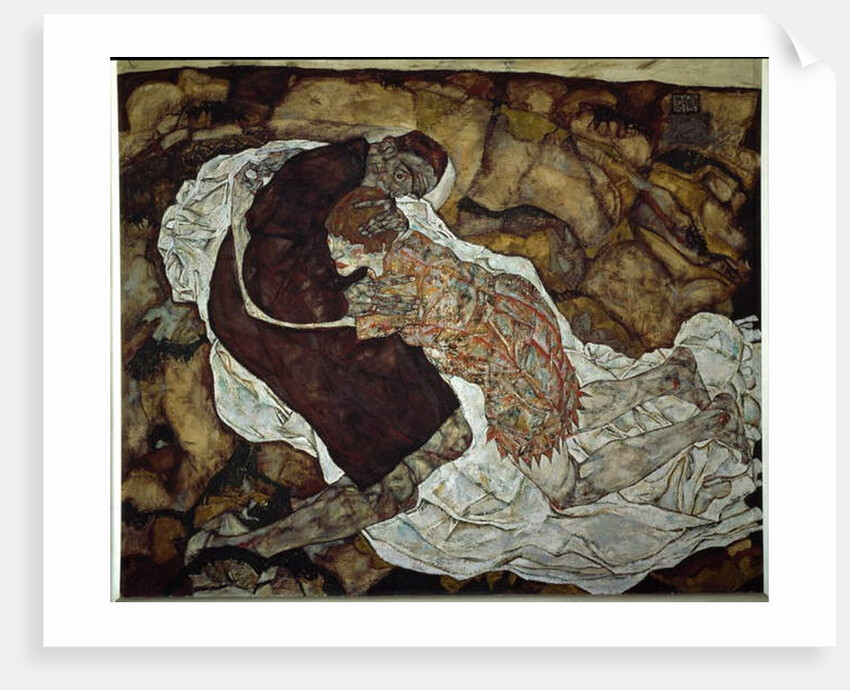 Woman and death, 1915 by Egon Schiele