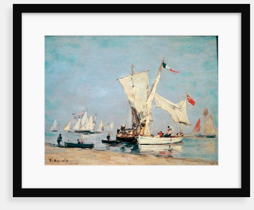 Sailing Boats, c, 1869 by Eugene Louis Boudin