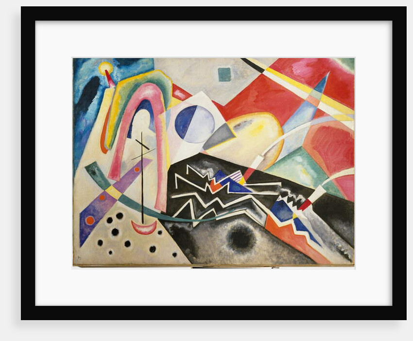 Zig-zag white Painting by Vassily Kandinsky 1922 Dim. 95x125 cm Venice, Museo d'Arte Moderna 'Ca' Pesaro ' by Wassily Kandinsky