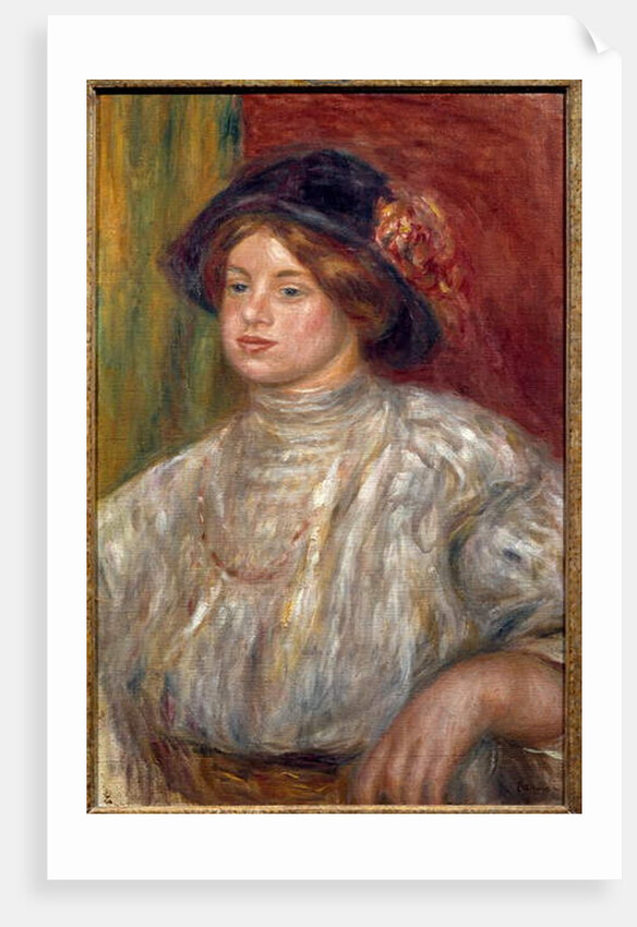 Portrait of Gabrielle with the hat, c.1915 by Pierre Auguste Renoir