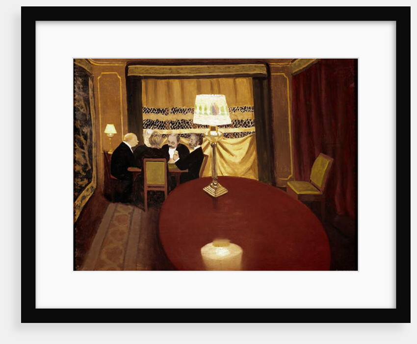 The poker game, 1902 by Felix Edouard Vallotton