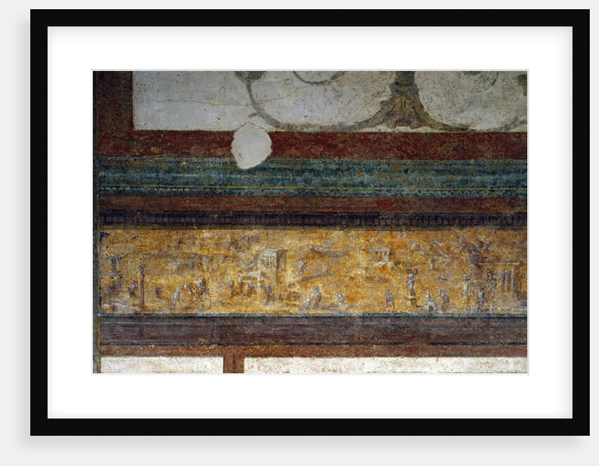 Detail of a frieze from the tablinum, 40-20 BC by Roman