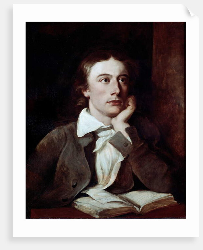 Portrait of the British Poet John Keats by William Hilton