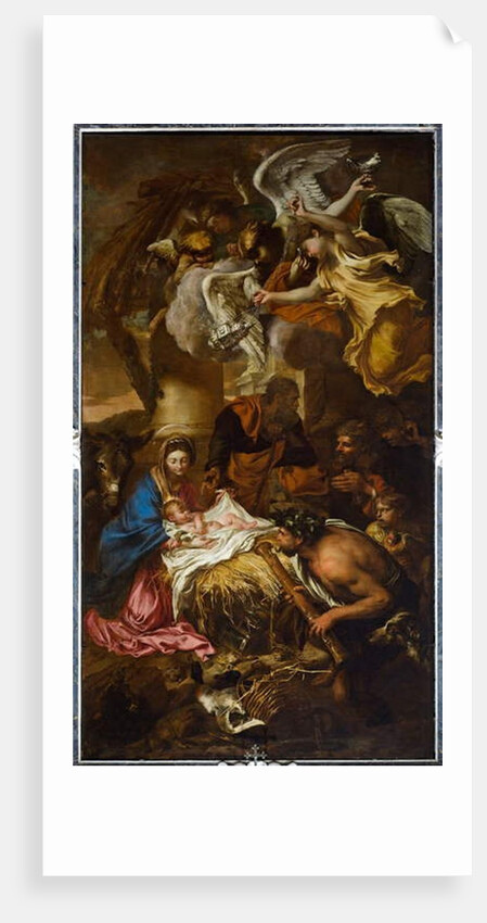 Adoration of the Shepherds, altarpiece, 1645 by Giovanni Benedetto (1609-64) Castiglione
